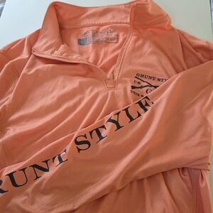 Grunt Style Peach Quarter-Zip Shirt